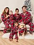  image of mini-v-by-very-kids-family-red-check-revere-mini-me-christmas-pyjamas-red