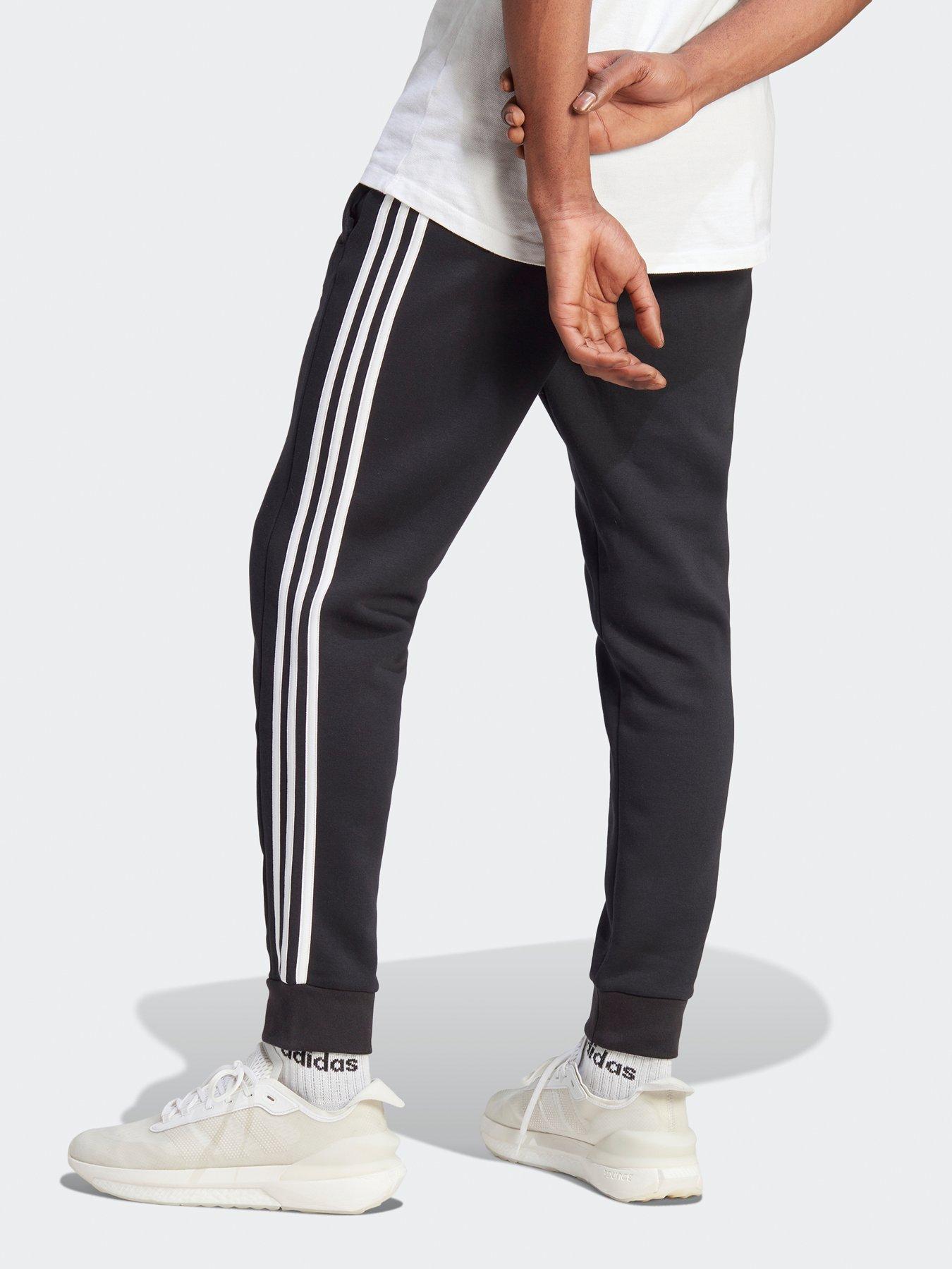 Adidas mens 3 online stripe joggers