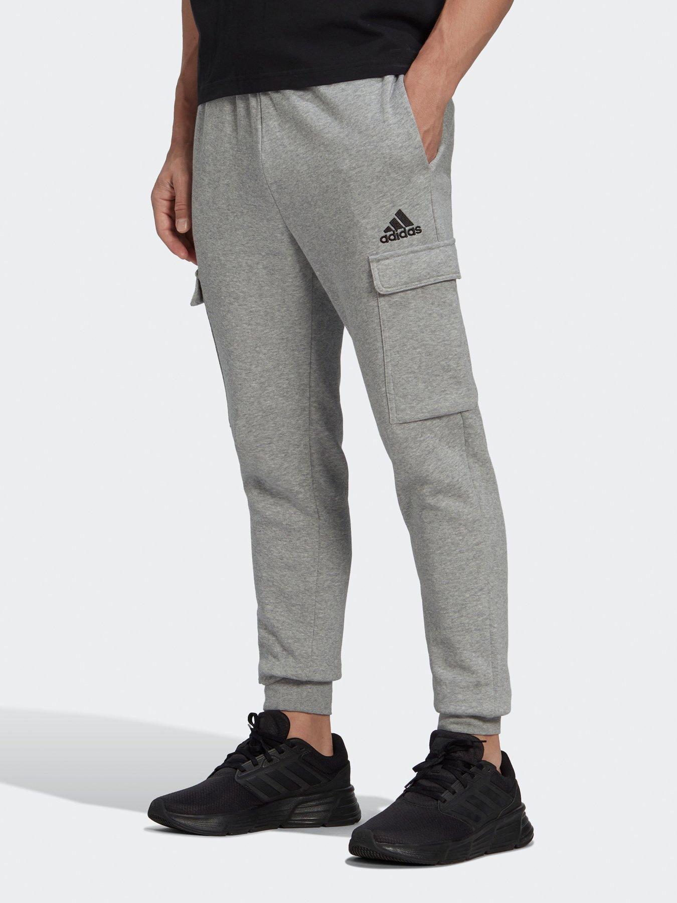 Grey adidas 2024 pants men