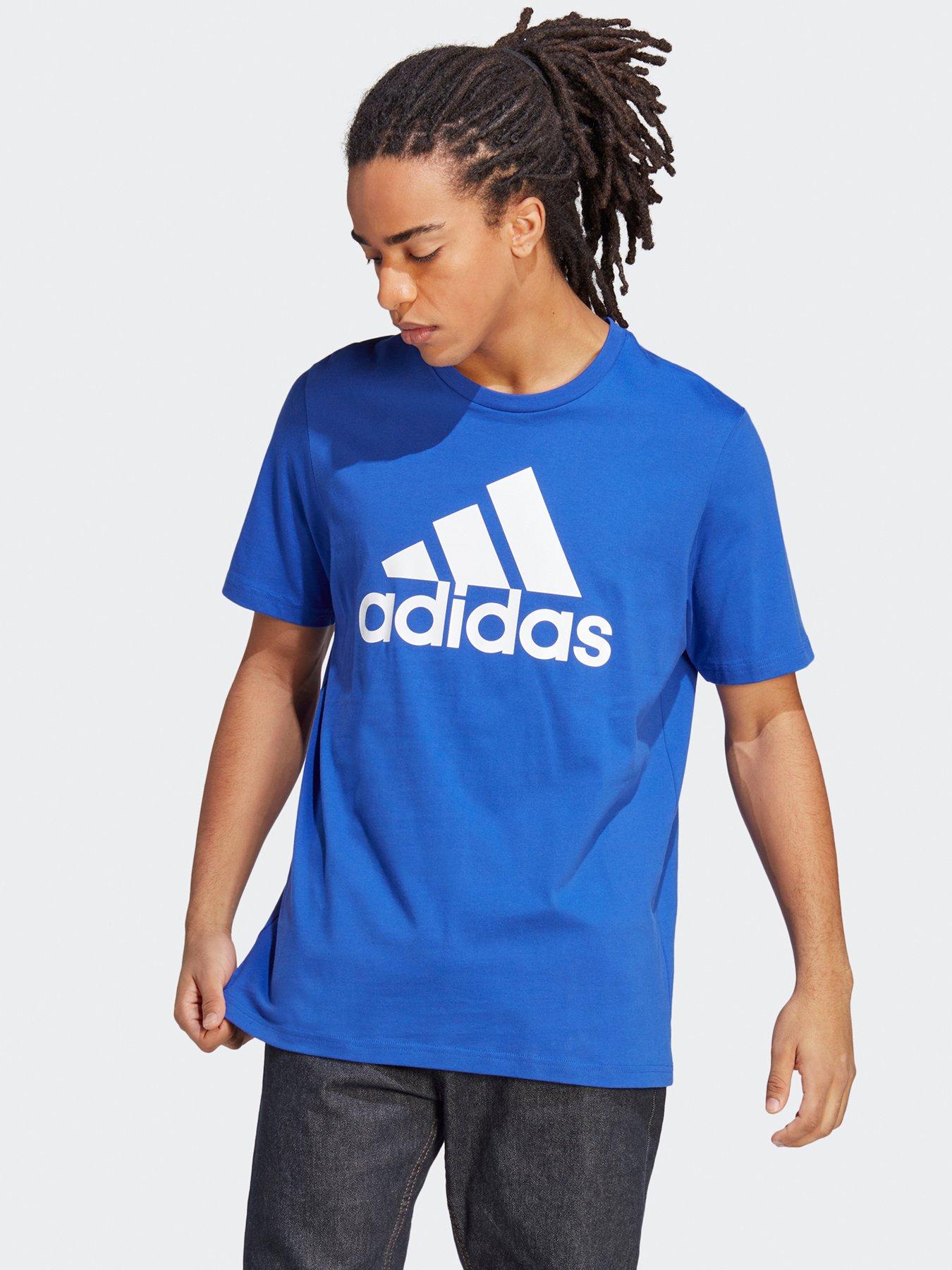 Mens blue discount adidas t shirt