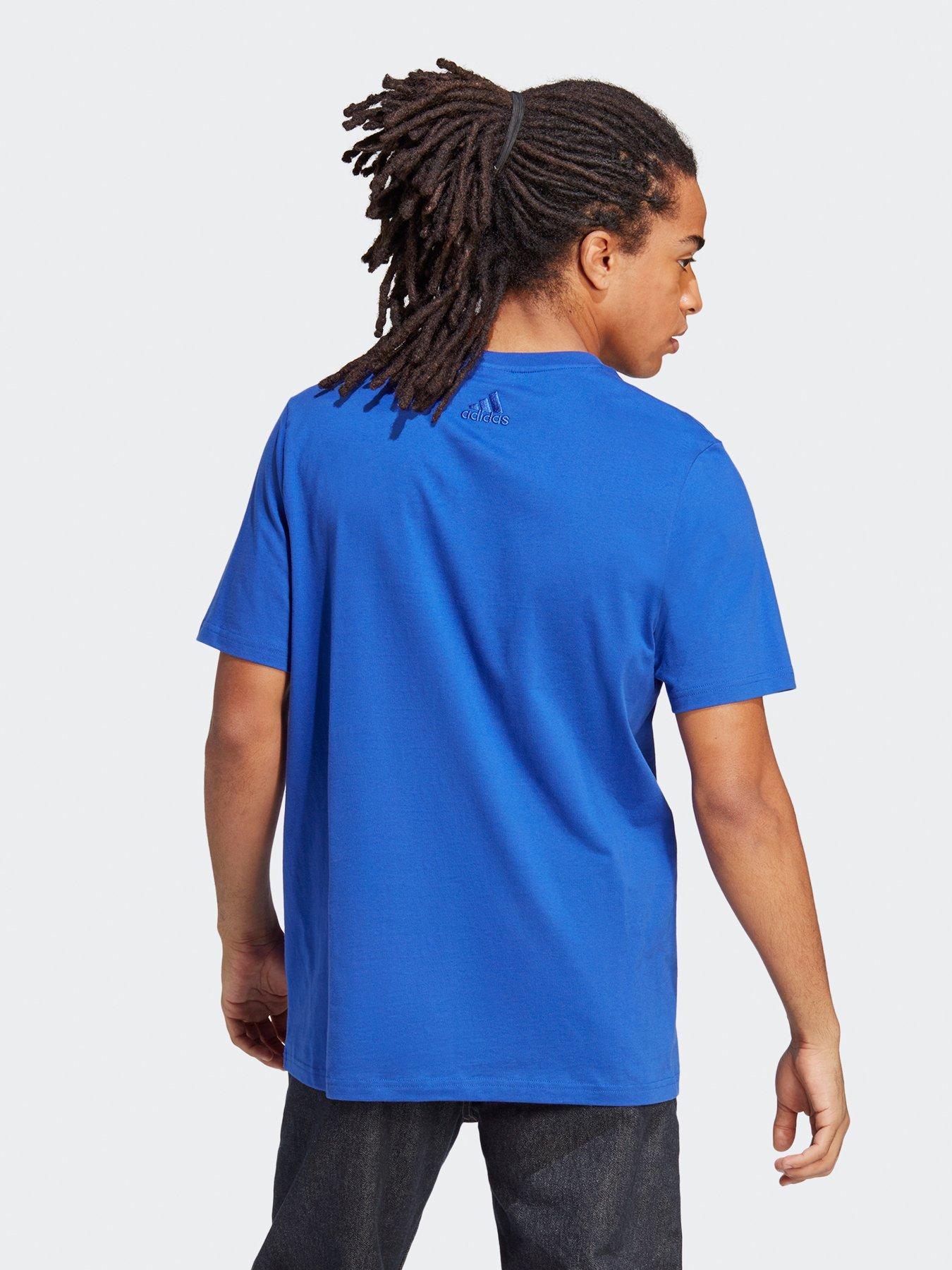 Royal blue clearance adidas t shirt