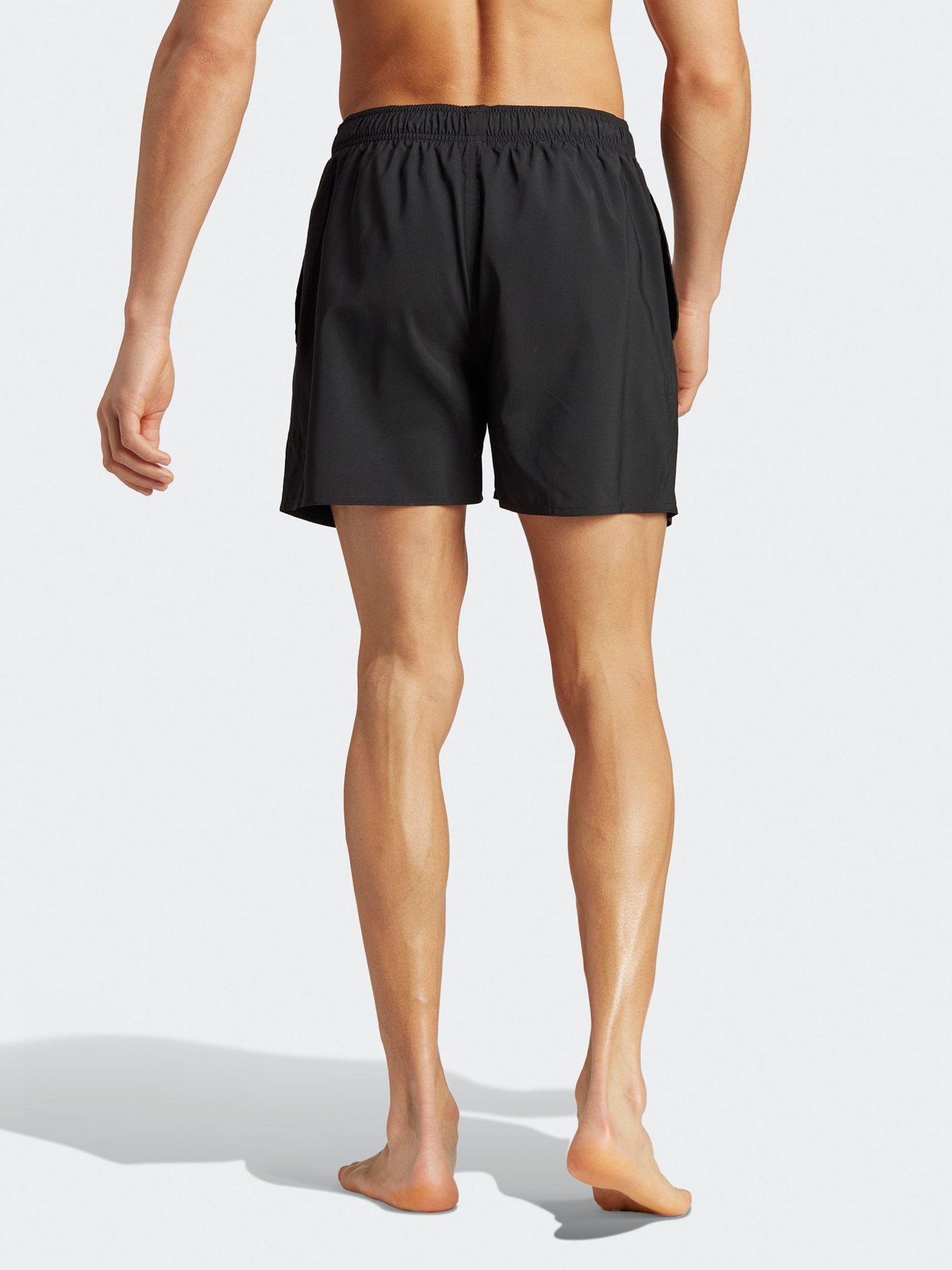 Image 2 of 4 of adidas Men's Solid Small Logo Swim Short - BLACK