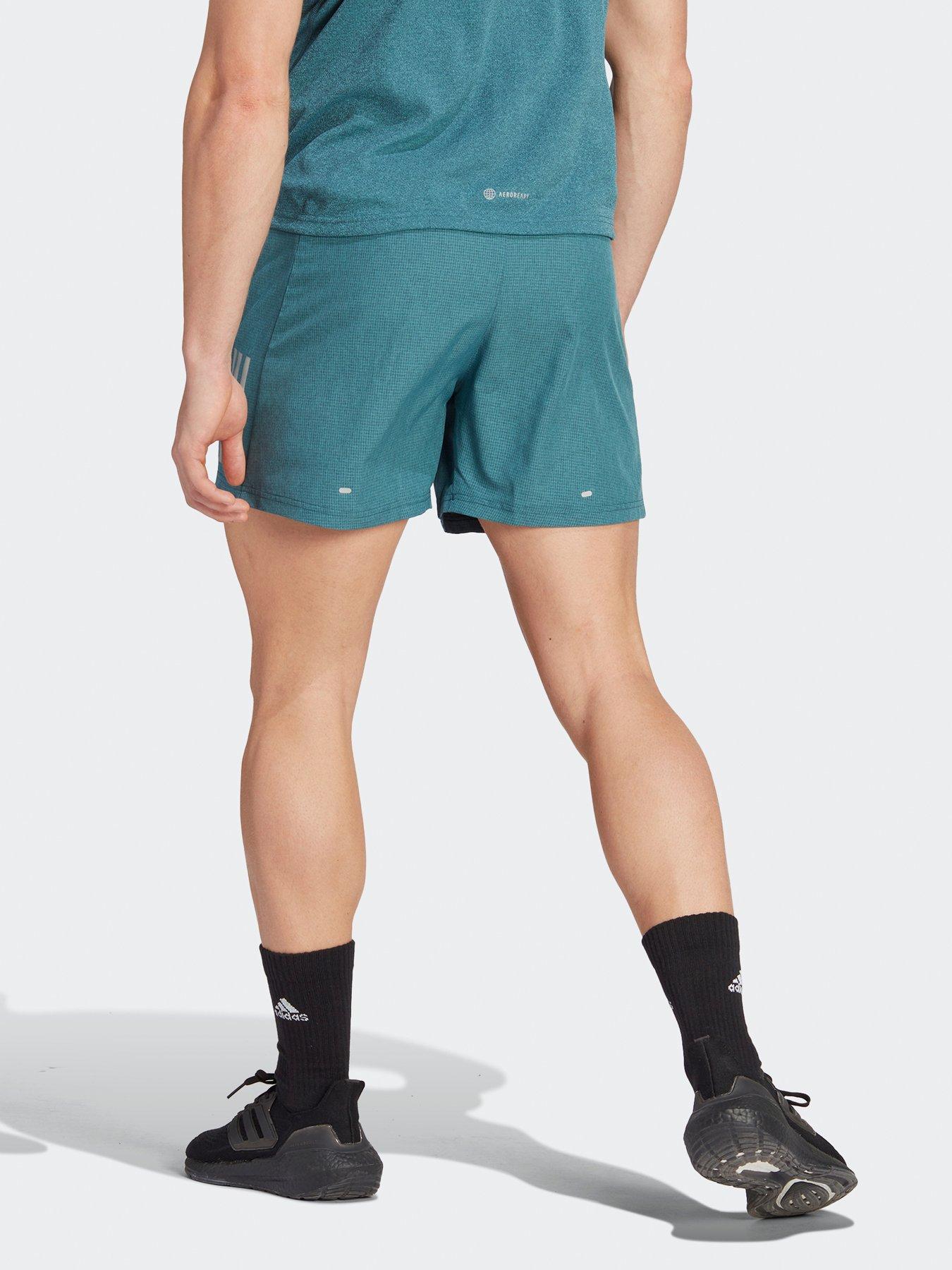 Image 2 of 5 of adidas Men's Own The Run Heather Running Short - Blue