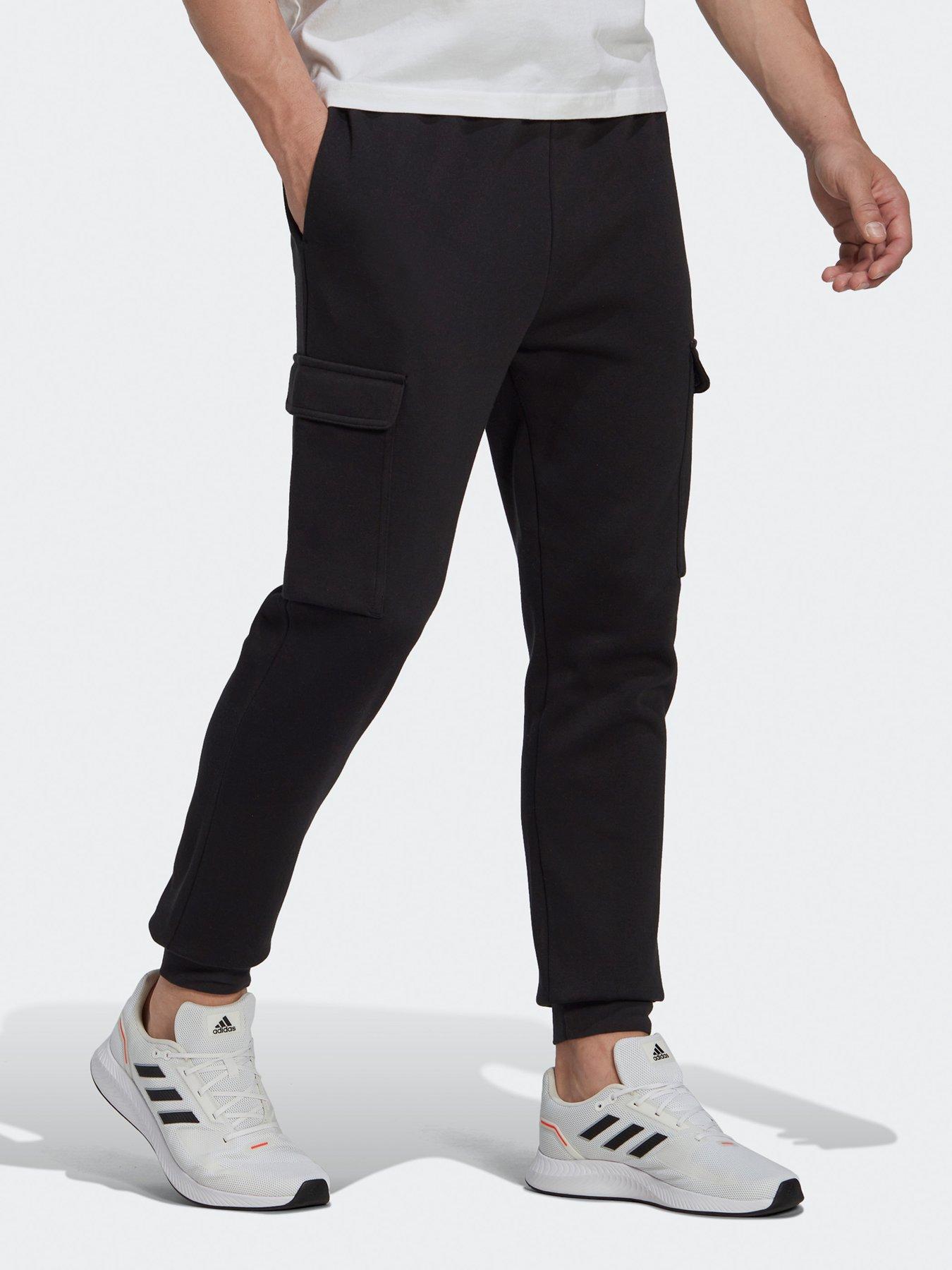 Image 3 of 4 of adidas Sportswear Mens Essentials Joggers - Black/White