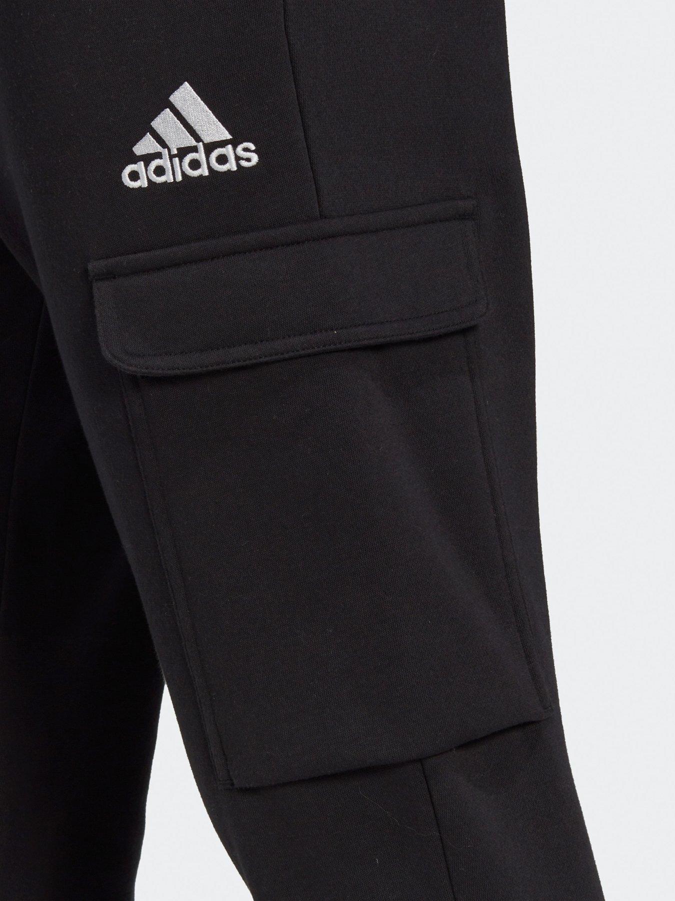 Image 4 of 4 of adidas Sportswear Mens Essentials Joggers - Black/White
