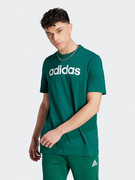 adidas-linear-logo-short-sleeve-t-shirt-green