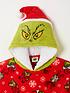  image of the-grinch-unisex-kids-family-christmas-hooded-blanket-red