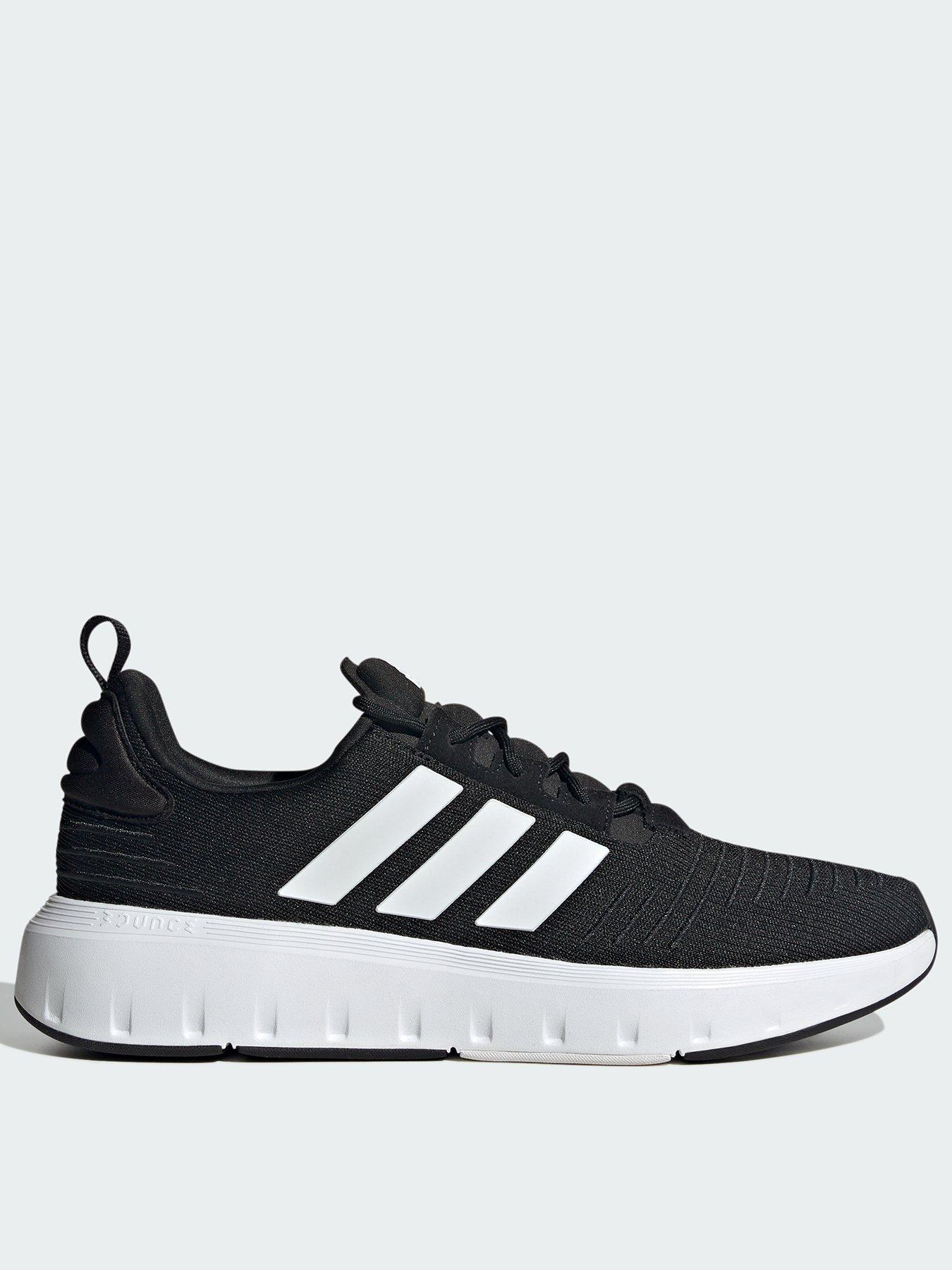 Adidas swift run outlet mens black and white