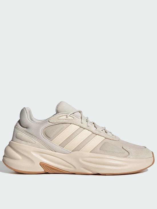 front image of adidas-sportswear-mens-ozelle-trainers-grey