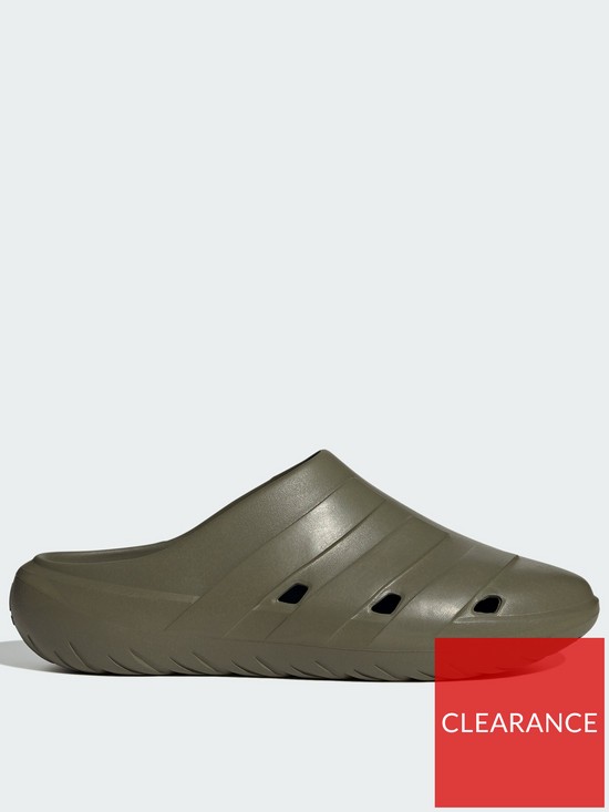 front image of adidas-sportswear-mens-adicane-clogs-green