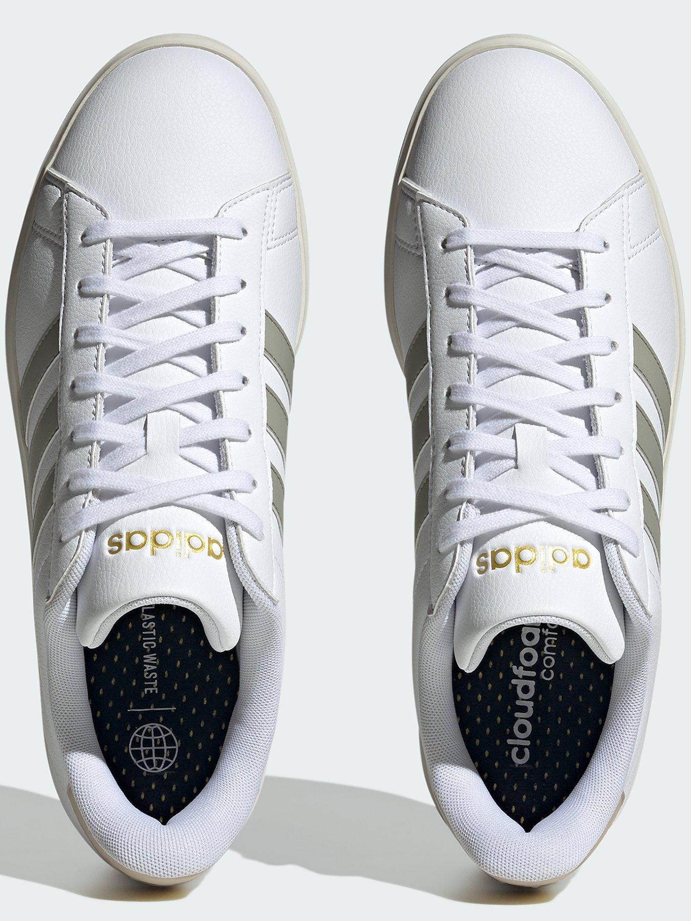 adidas Sportswear Men's Grand Court Trainers - White | Very.co.uk