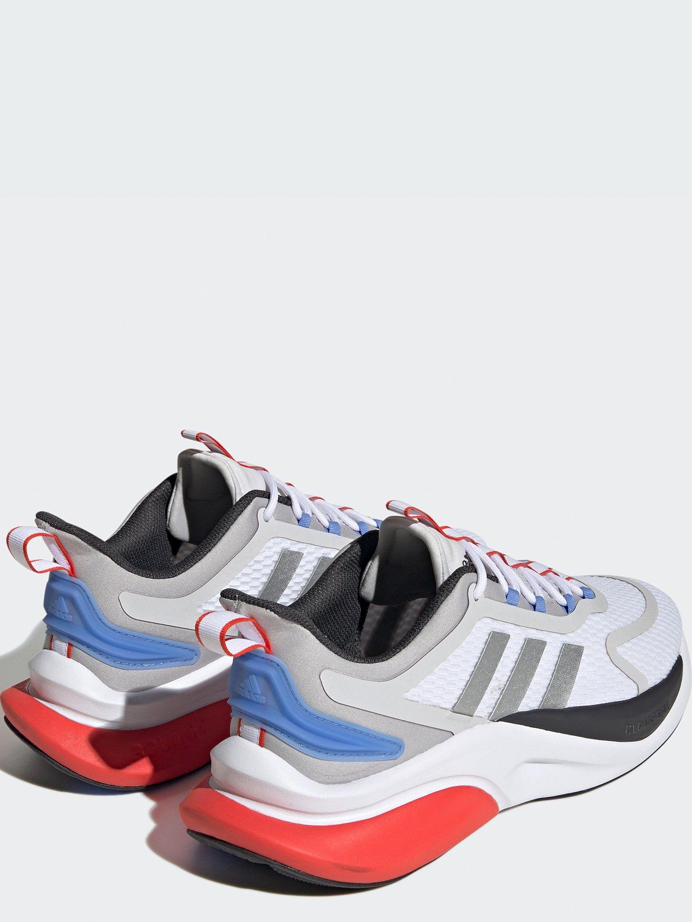 adidas Sportswear Mens Alphabounce+ Trainers White/Silver Very.co.uk