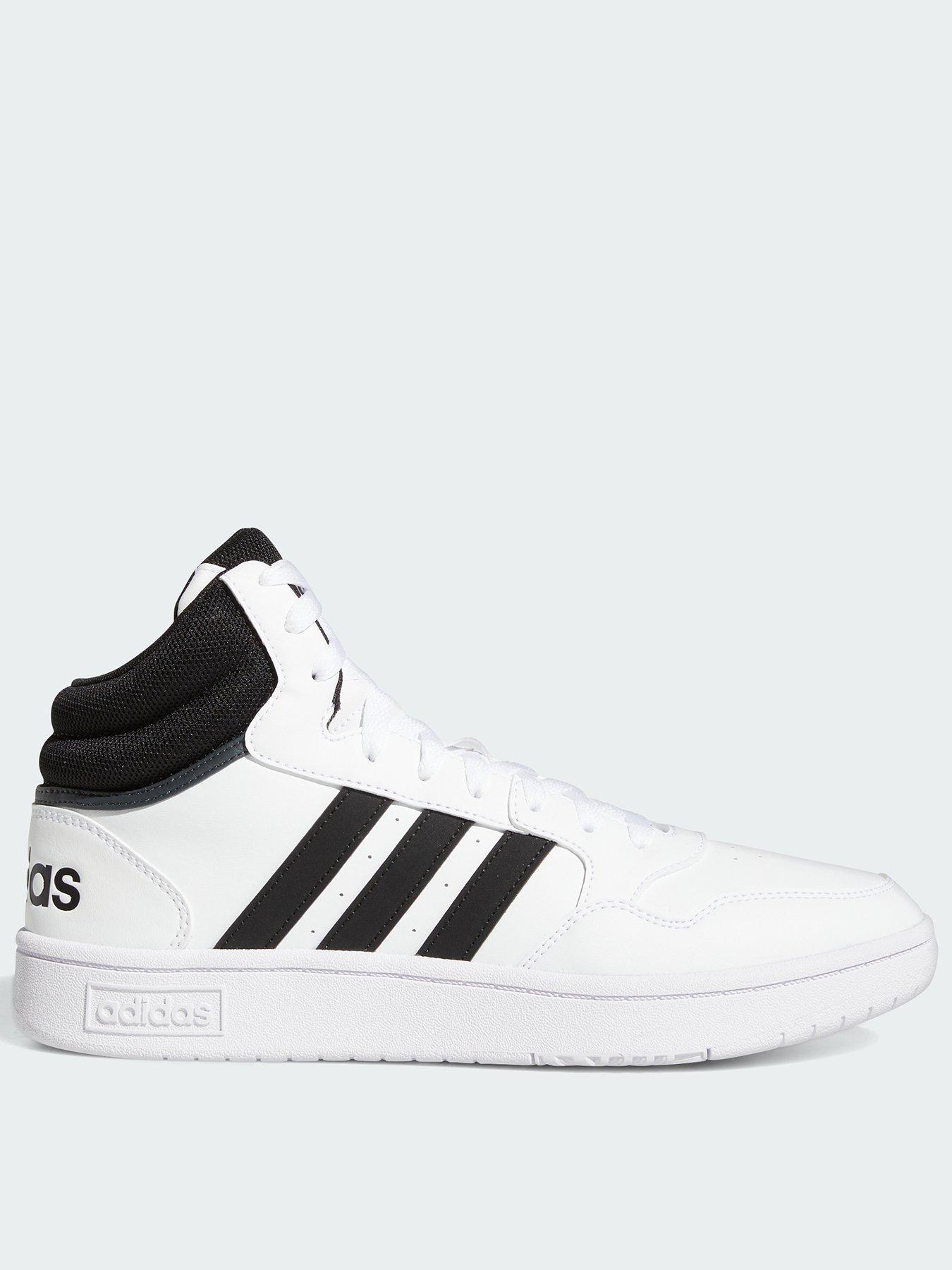 adidas Sportswear Mens Hoops 3.0 Mid Trainers - Black