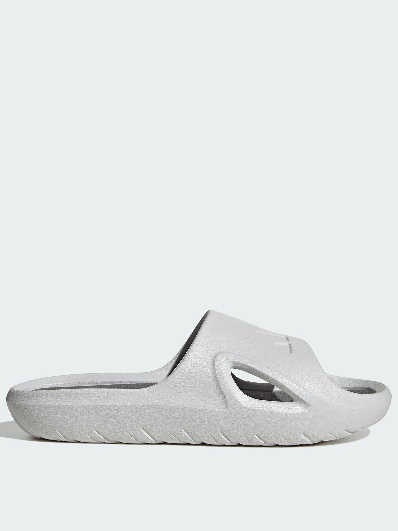 Mens grey best sale adidas sliders