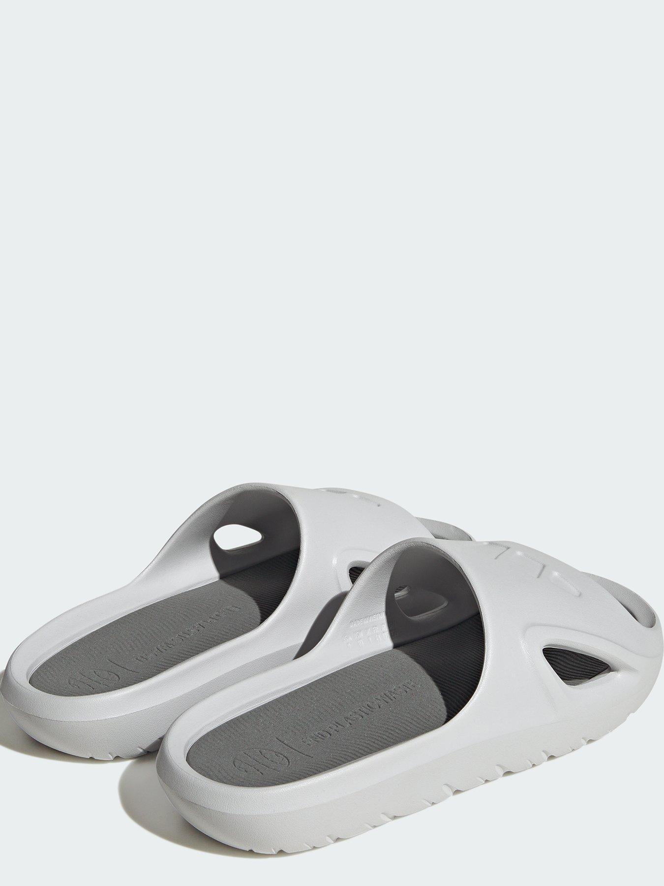 Mens hot sale grey sliders