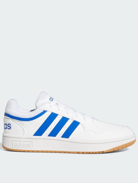 front image of adidas-sportswear-mens-hoops-30-trainers-whiteblue