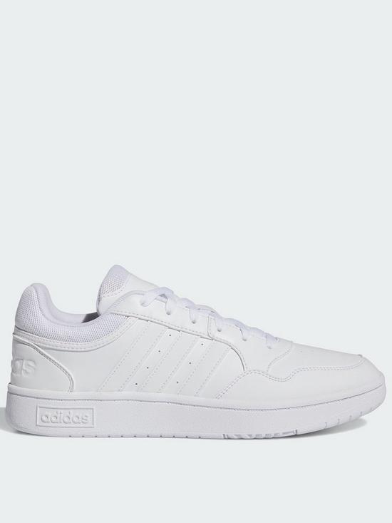 front image of adidas-sportswear-mens-hoops-30-trainers-white