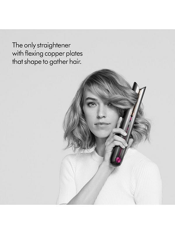 Image 3 of 6 of Dyson Corrale Cord-Free Straightener - Black Nickel and Fuchsia
