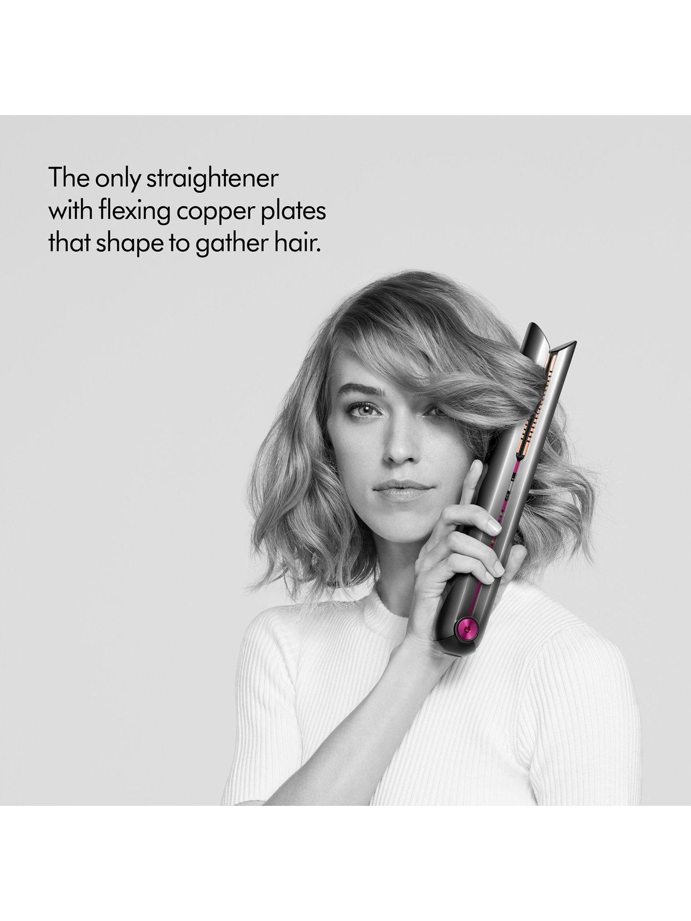 Image 3 of 7 of Dyson Corrale&trade; Cordless Hair Straightener - Black Nickel &amp; Fuchsia