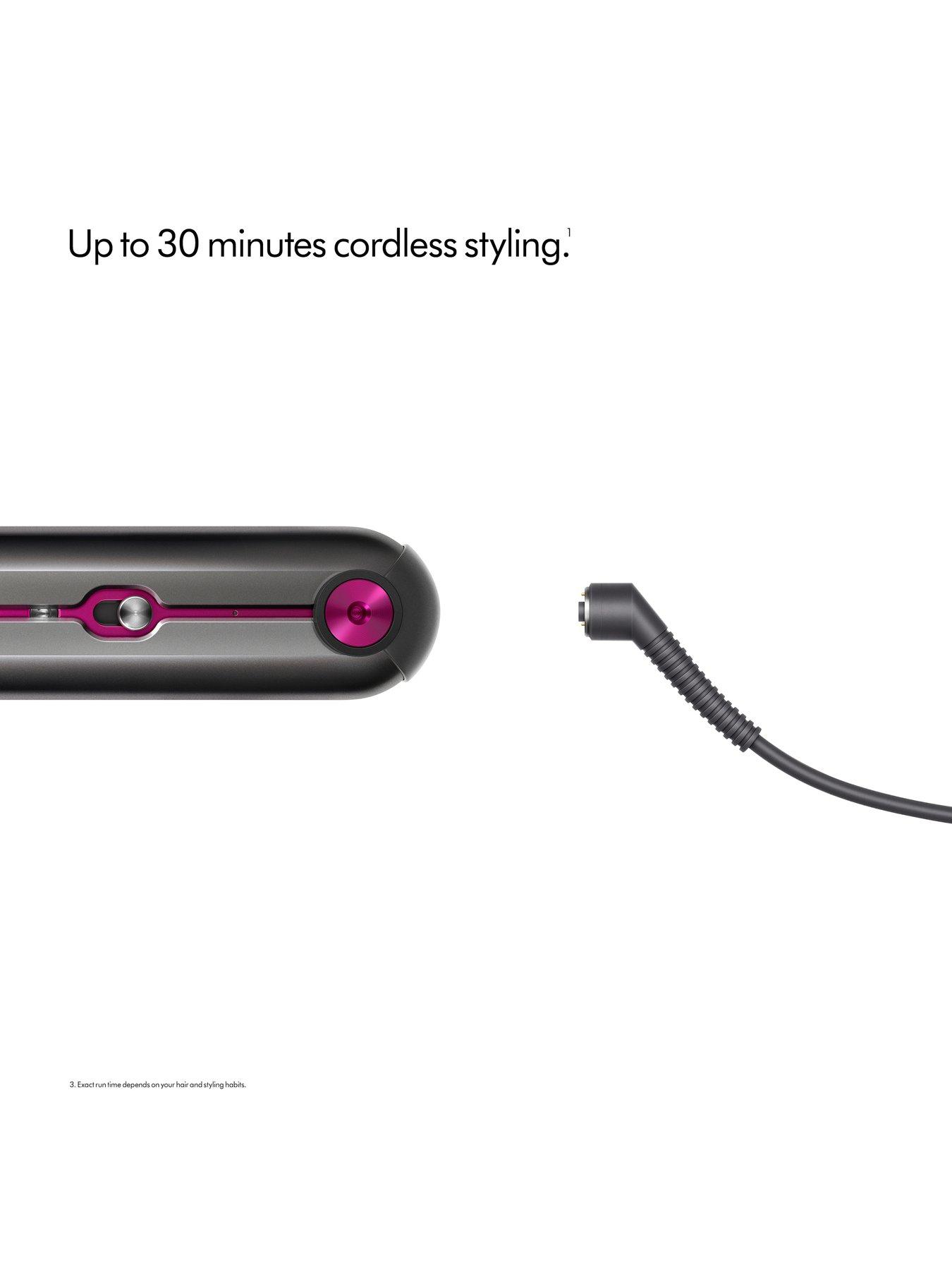 Image 4 of 7 of Dyson Corrale&trade; Cordless Hair Straightener - Black Nickel &amp; Fuchsia