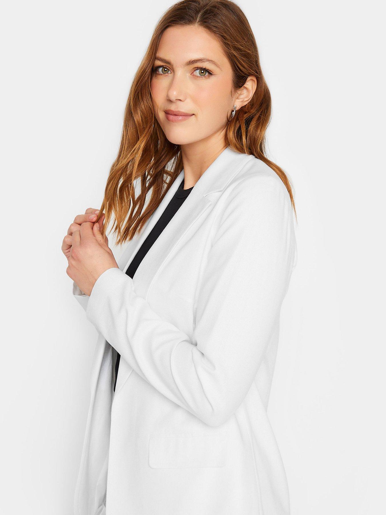 Long Tall Sally White Linen Jacket Very