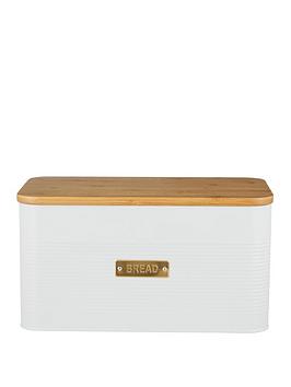 Product photograph of Typhoon Otto Square Bread Bin - White from very.co.uk