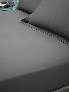 Product photograph of Bianca 180 Thread Count 100 Egyptian Cotton Fitted Sheet from very.co.uk
