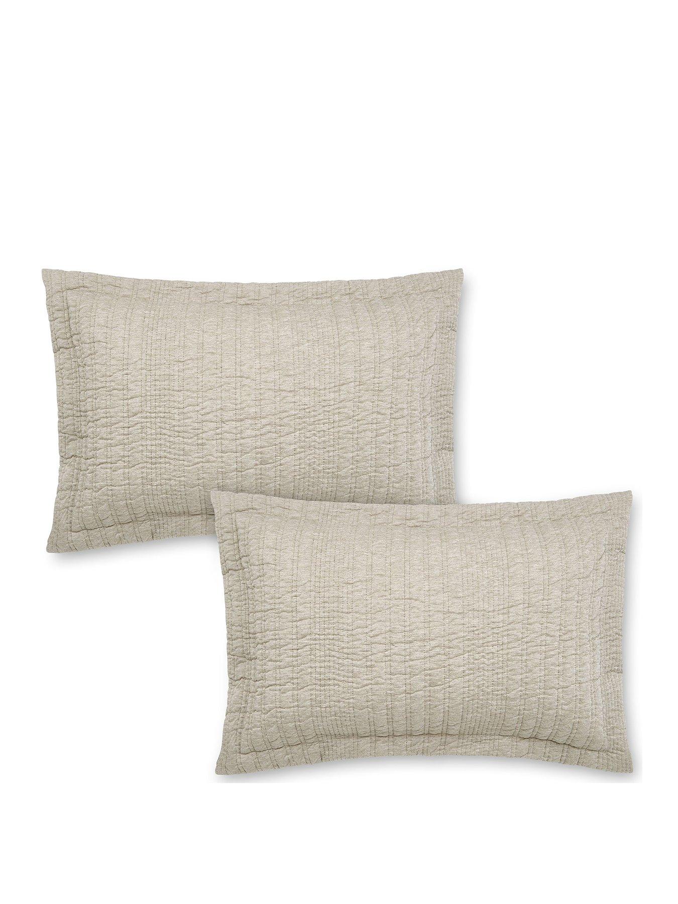 Image 1 of 3 of Pineapple Elephant Tamba Jersey Oxford Pillowcase Pair - Natural