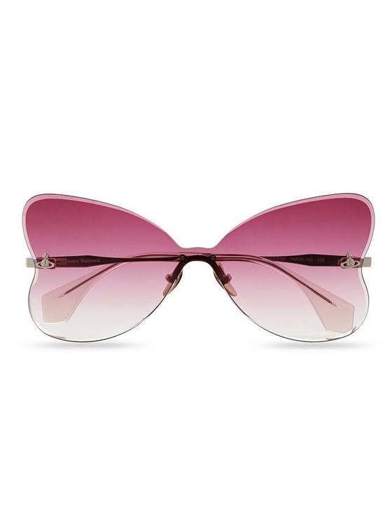 stillFront image of vivienne-westwood-butterfly-sunglasses-gold
