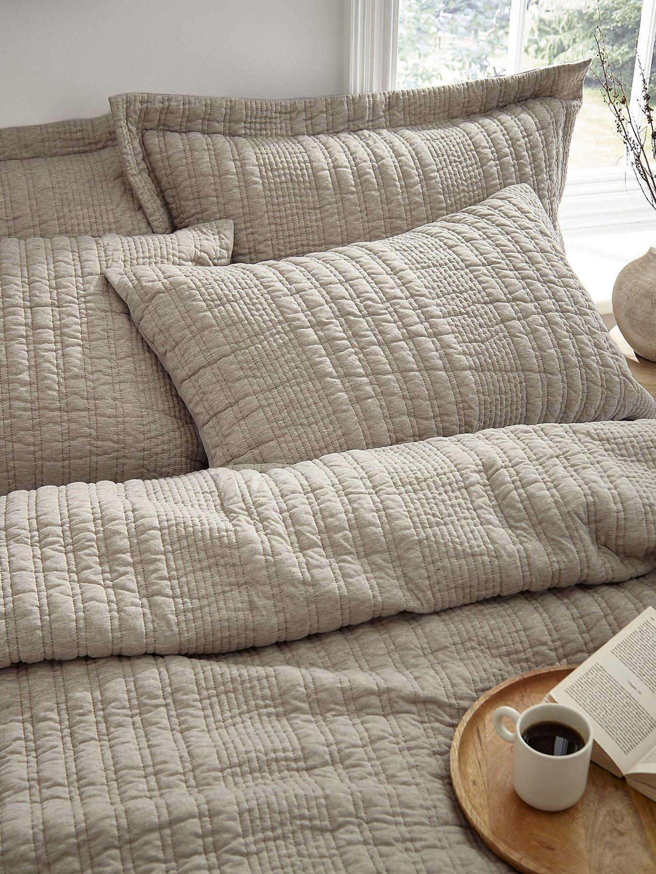 Image 3 of 7 of Pineapple Elephant Tamba Jersey Stripe Duvet Cover Set in Natural
