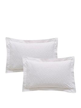 Product photograph of Bianca Cottonsoft Waffle Cotton Circle Pillowcase Pair from very.co.uk