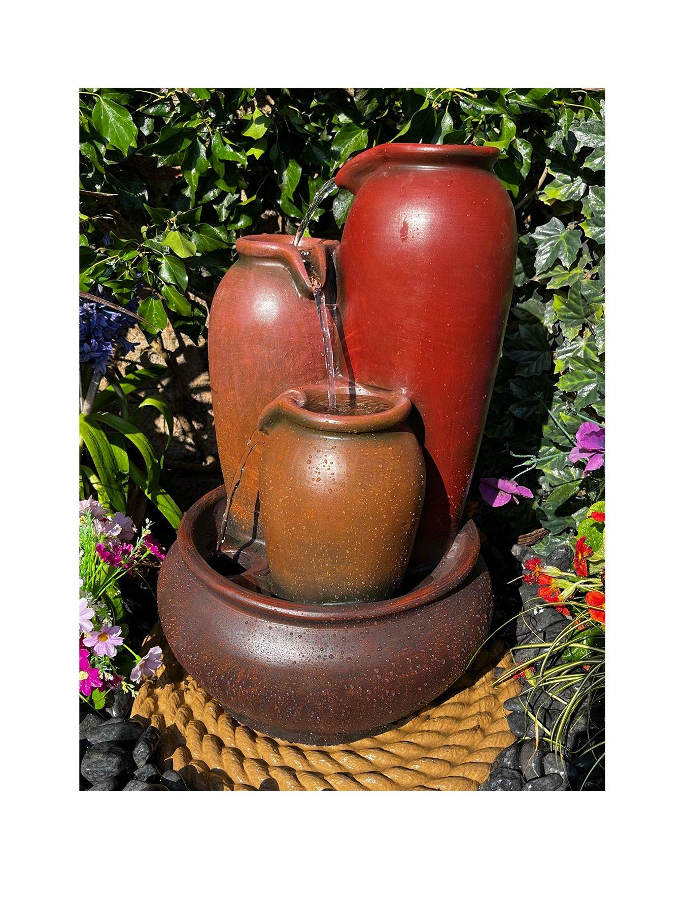 Product photograph of Tranquility Spanish Bowls Mains Powered Water Feature from very.co.uk