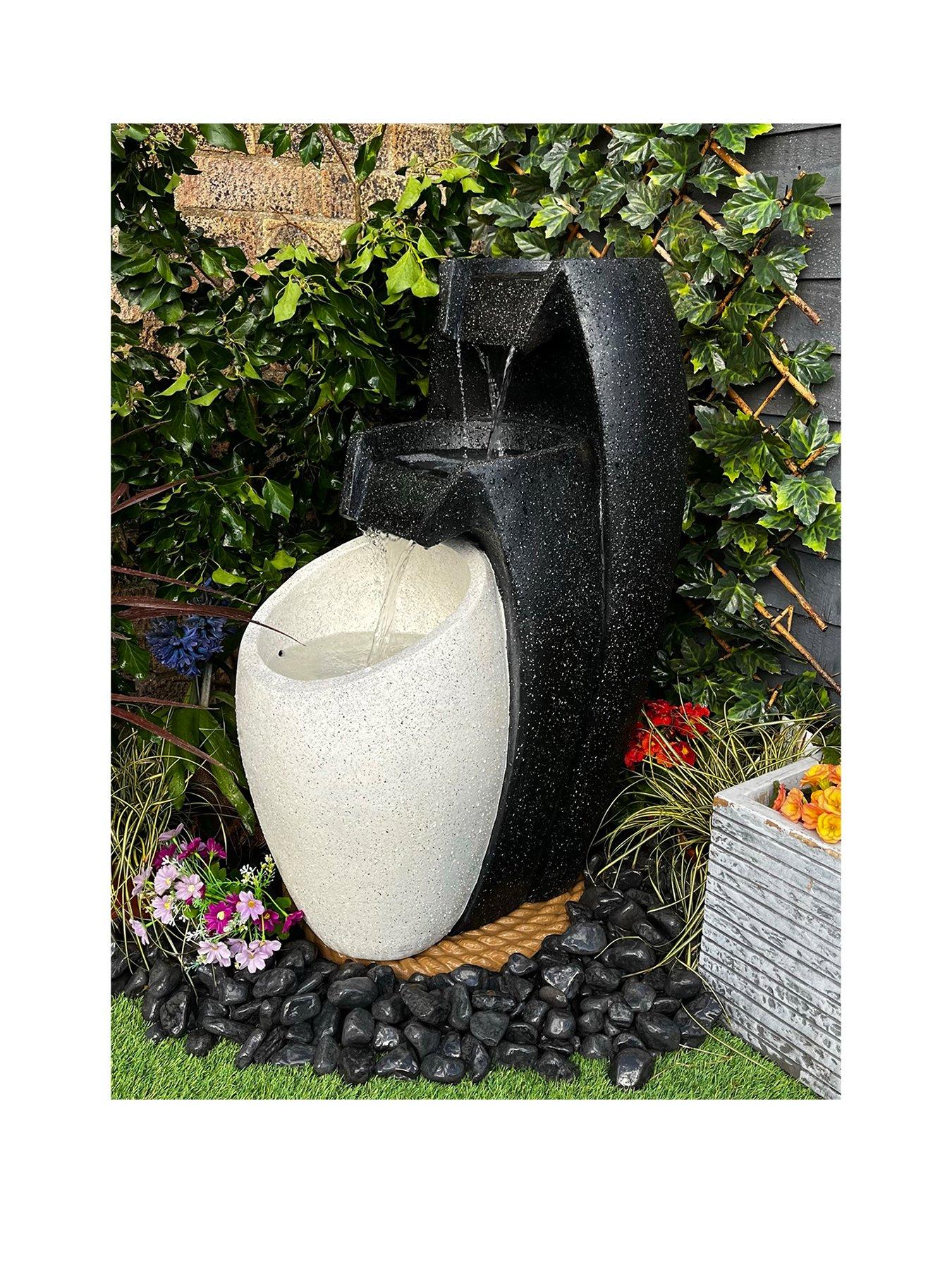 Product photograph of Tranquility 3 Pouring Vases Mains Powered Water Feature from very.co.uk