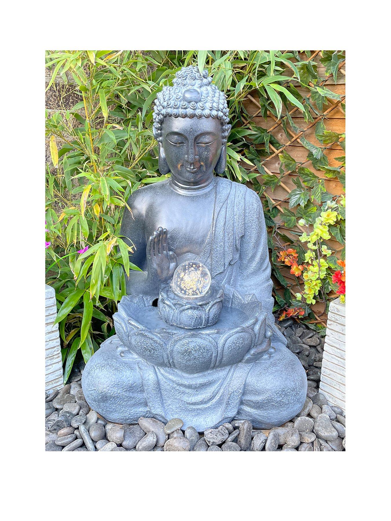 Product photograph of Tranquility Gautama Mains Powered Water Feature from very.co.uk