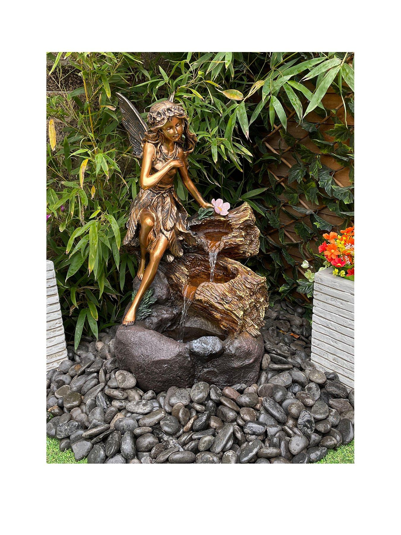 Product photograph of Tranquility Pixi Fairy Mains Powered Water Feature from very.co.uk