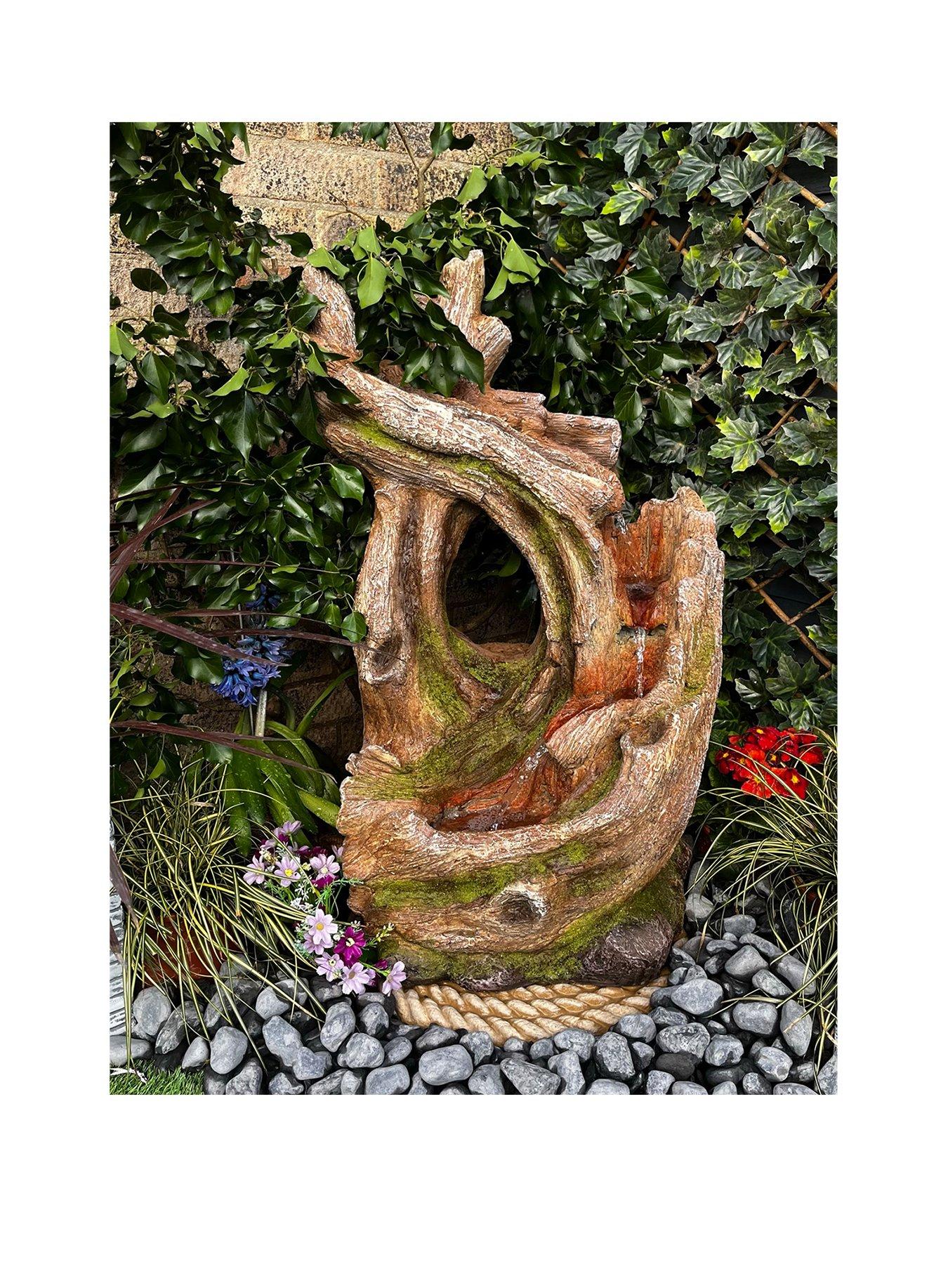 Product photograph of Tranquility Knotted Twist Mains Powered Water Feature from very.co.uk