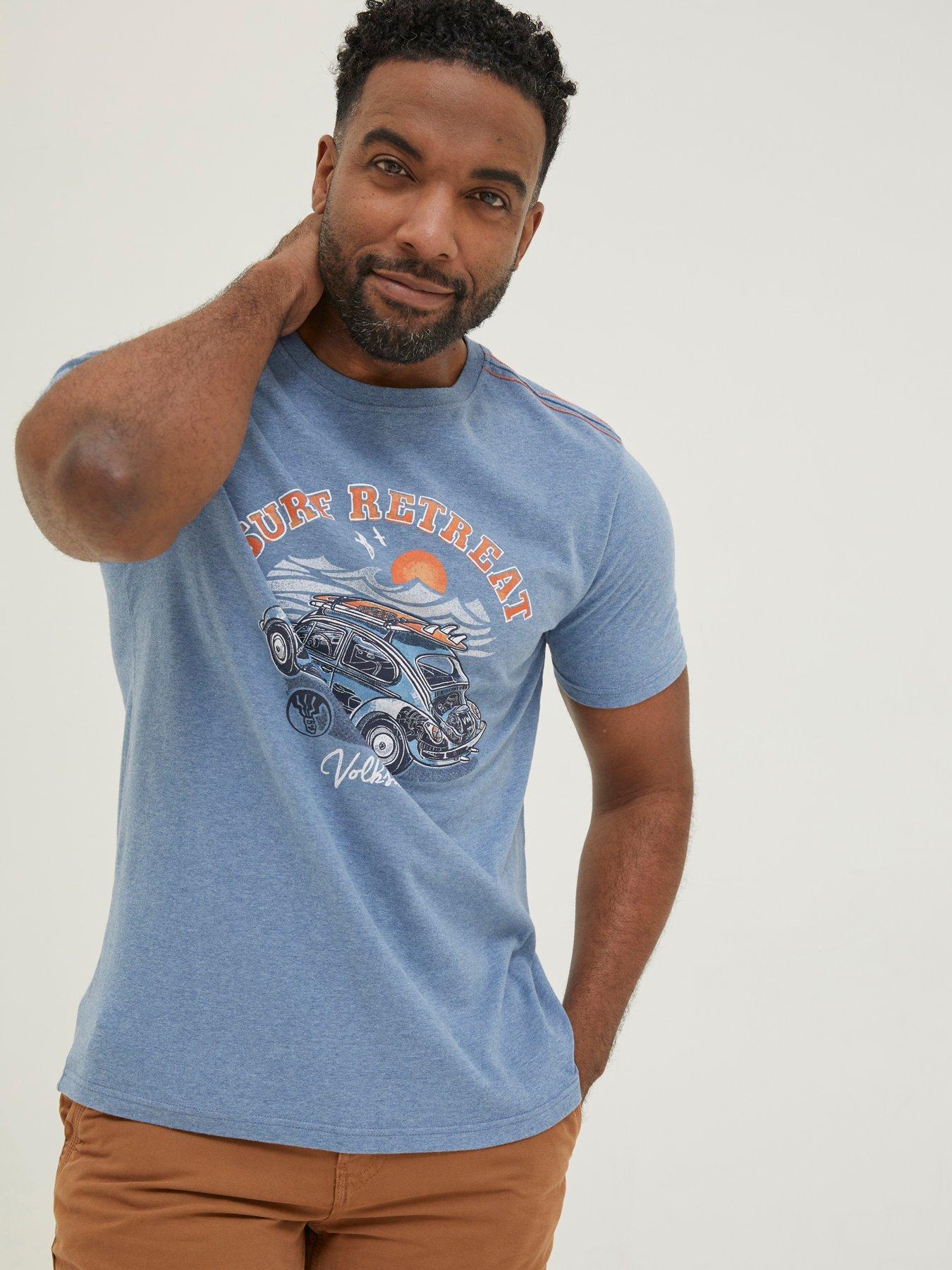 FatFace FatFace Vw Summer Tshirt Light Blue very.co.uk