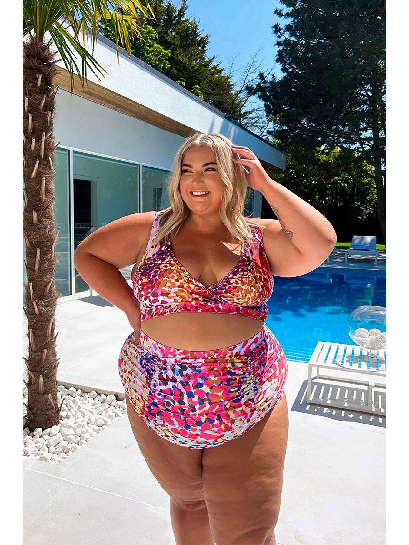 Plus size bikini bottoms on sale uk