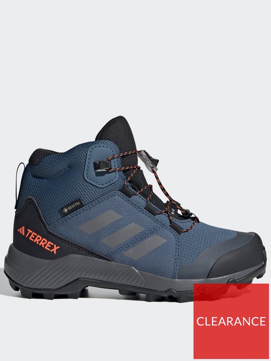 front image of adidas-terrex-kidsnbspmid-goretex-hiking-shoes-grey