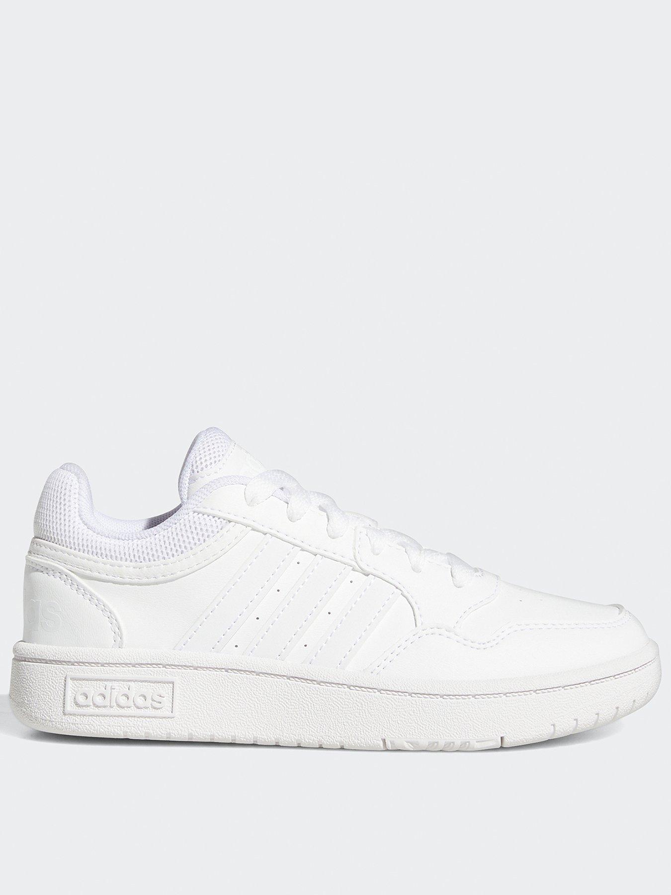 undefined Kids Unisex Hoops 30 Trainers - White/White