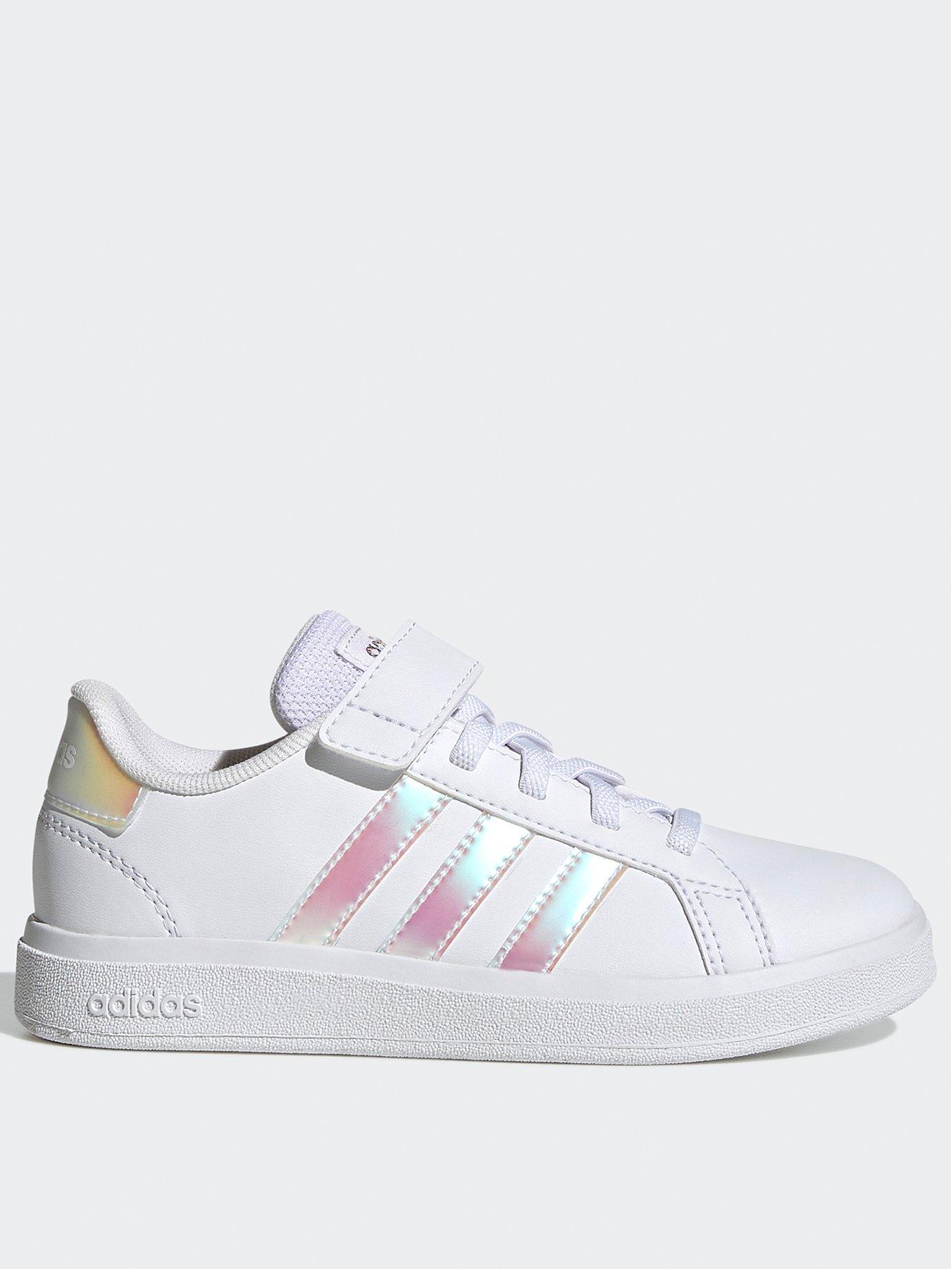 White adidas girls on sale trainers