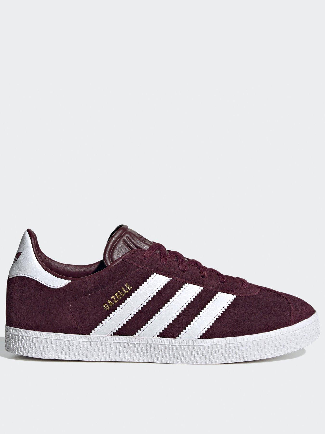 Adidas gazelle cheap burgundy junior