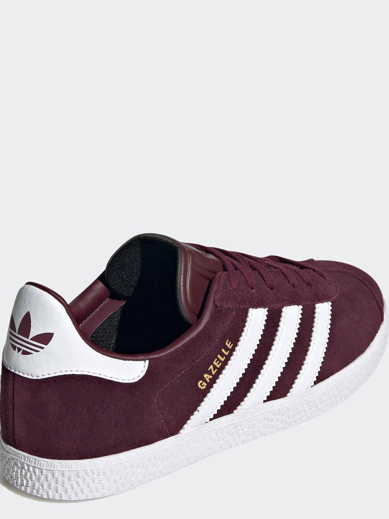 Adidas gazelle sale junior burgundy