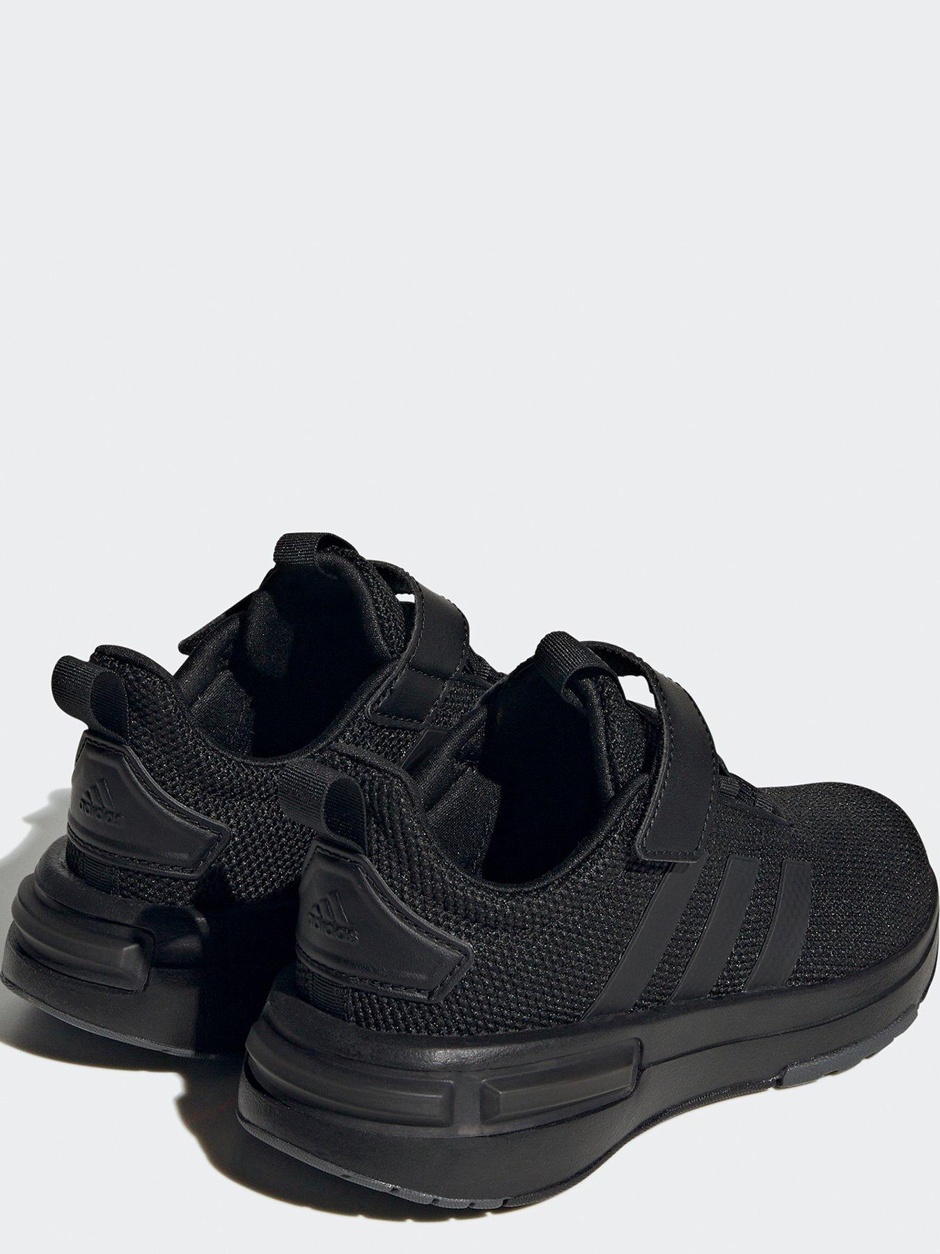 Adidas kids black trainers hotsell