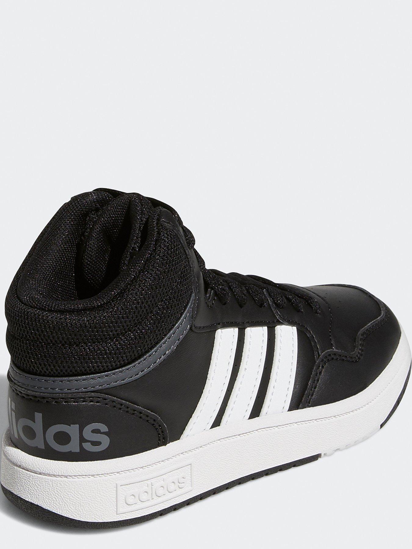 adidas Sportswear Kids Unisex Hoops 3.0 Mid Trainers Black White