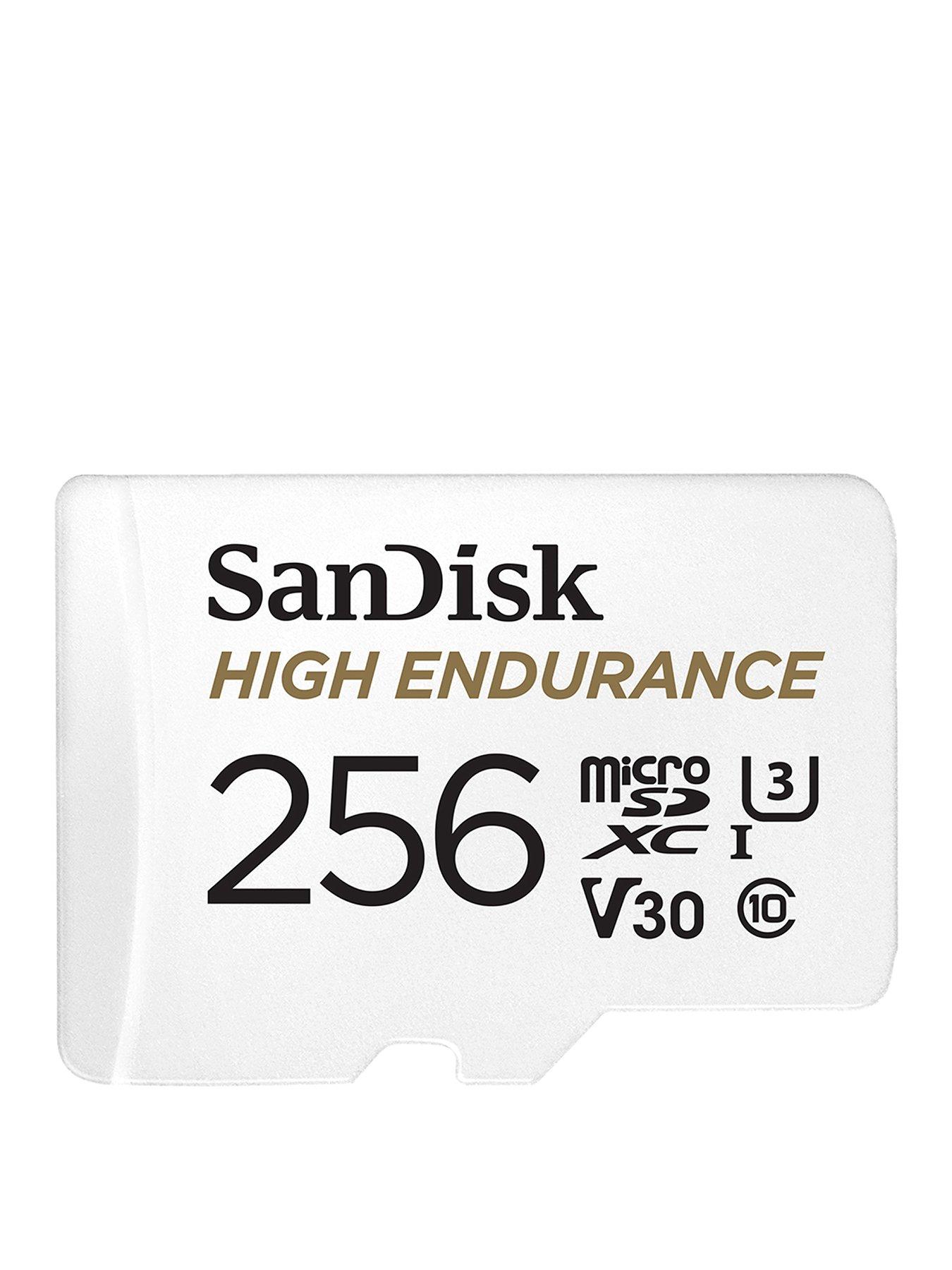 SanDisk High Endurance microSD 256GB SD Adapter for dash cams