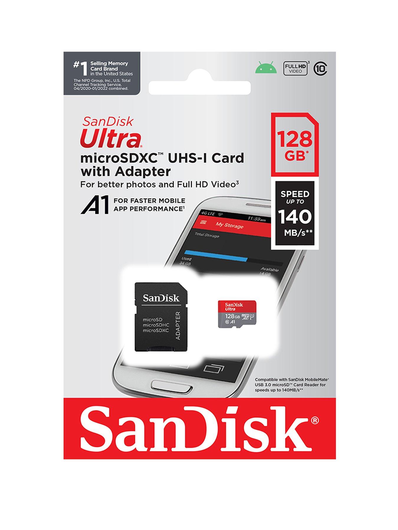 SanDisk Ultra microSD 128GB SD Adapter Very