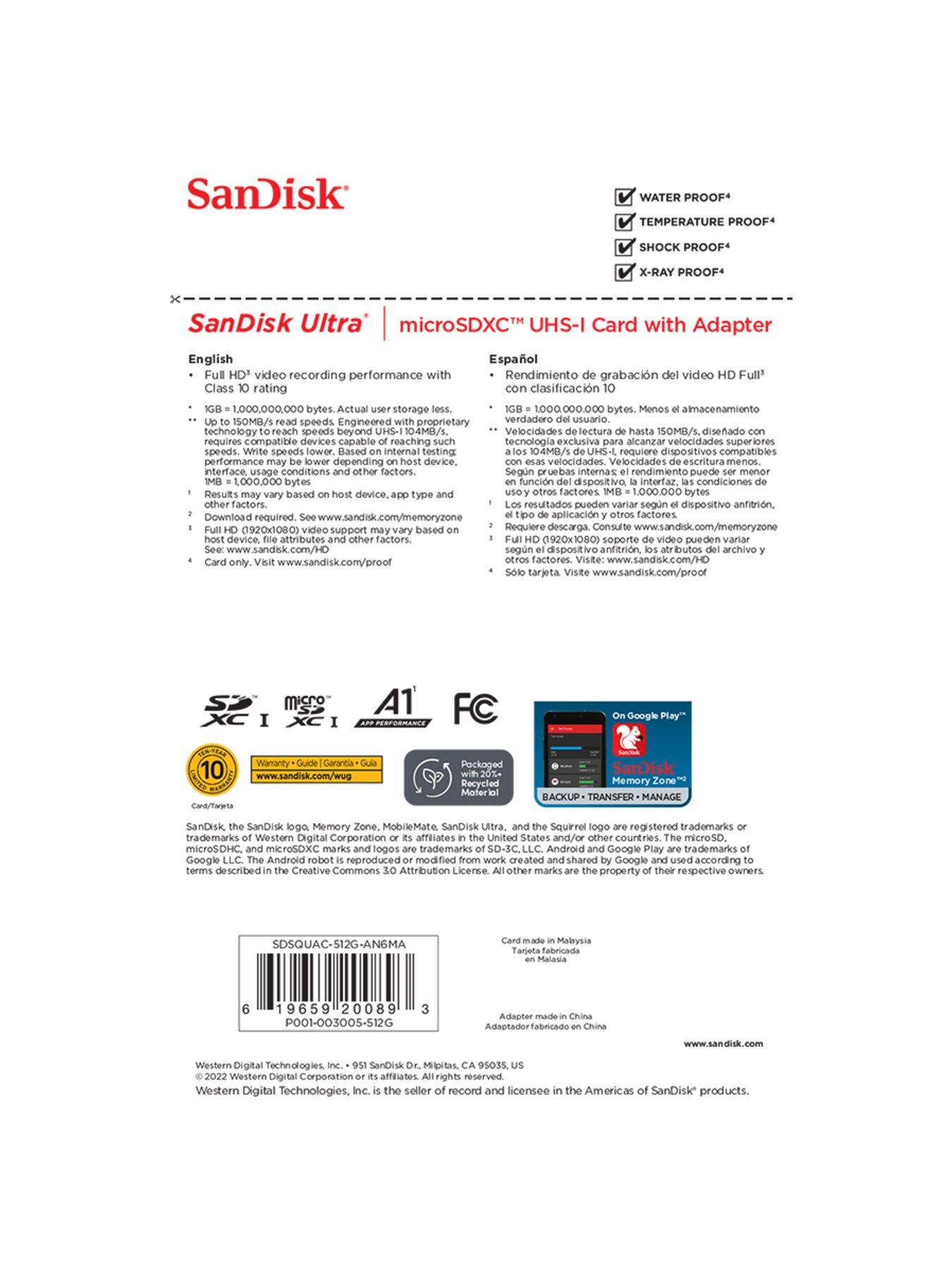 Image 5 of 5 of SanDisk Ultra microSD 512GB + SD Adapter