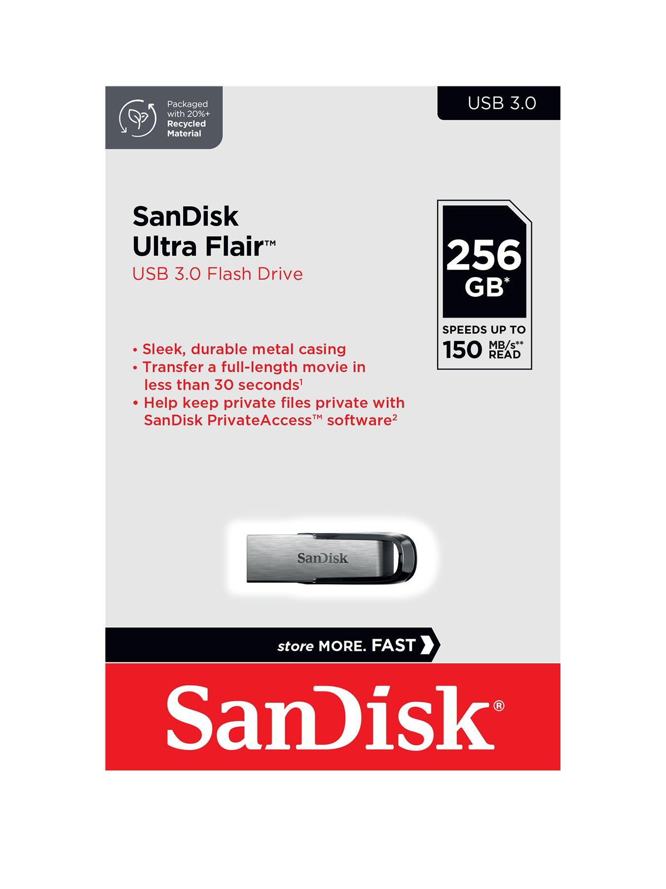 SanDisk Ultra Flair 64GB USB 3 0 Pen Drive Flash Drive Review Speed Test 