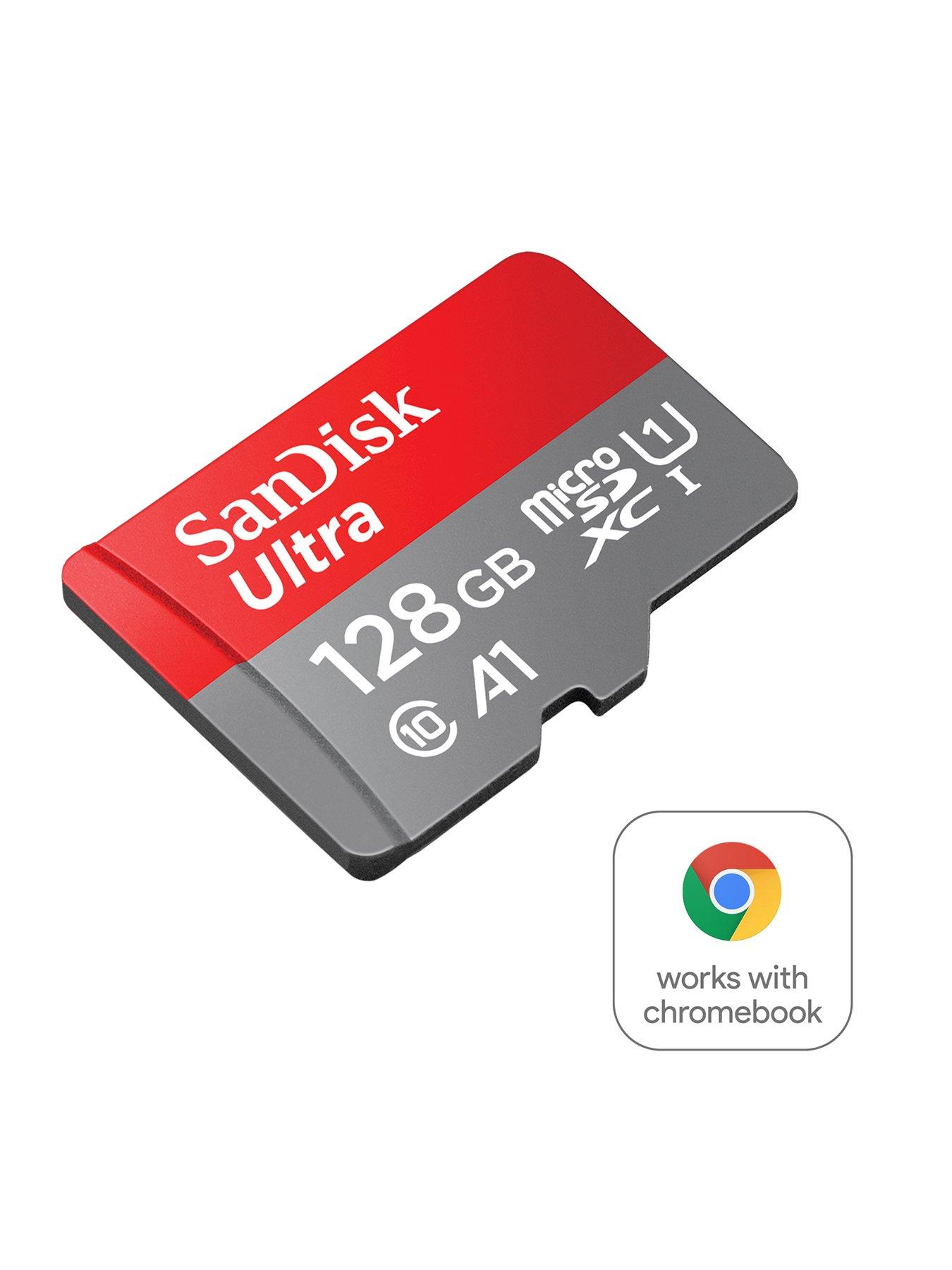 SanDisk microSDXC UHS-I Memory Card - 128 GB - W/ ADAPTER